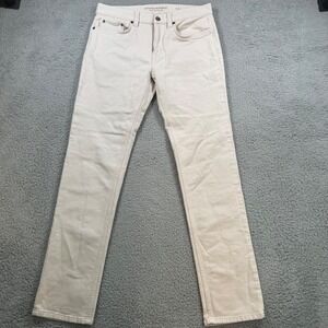 Banana Republic Traveler Slim Fit Chinos Pants Mens 31x31 Beige Cotton Stretch